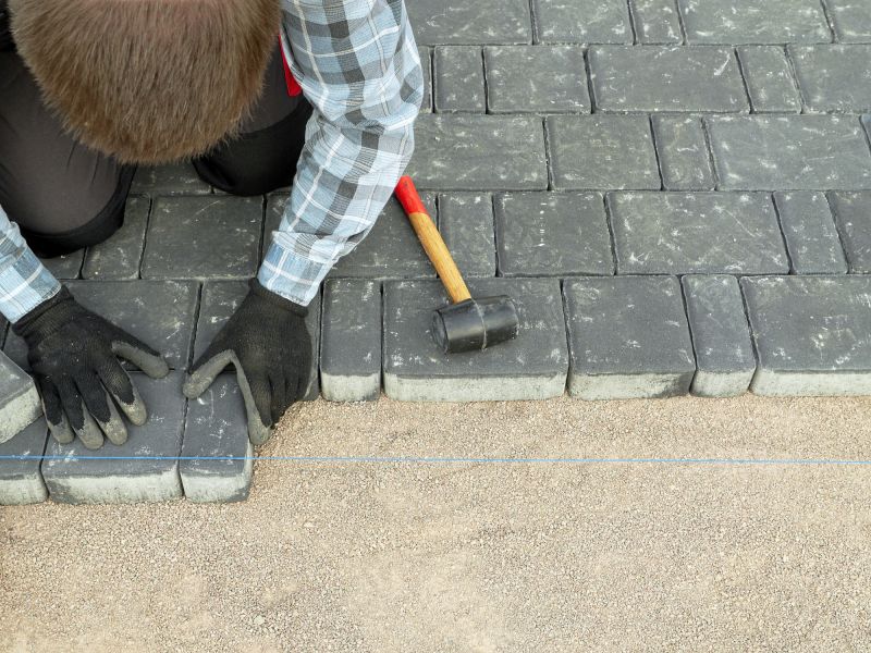 Clay Pavers Installation