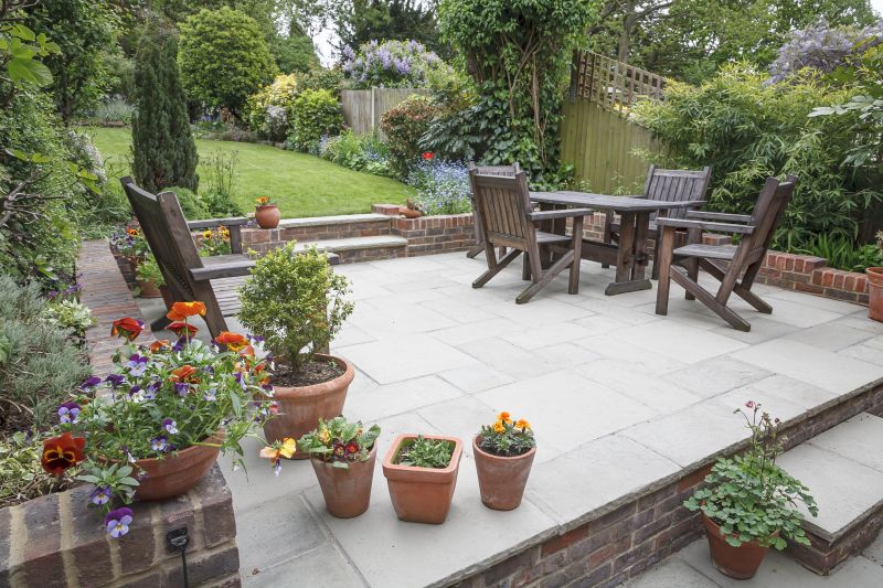 Paver Patio in Use